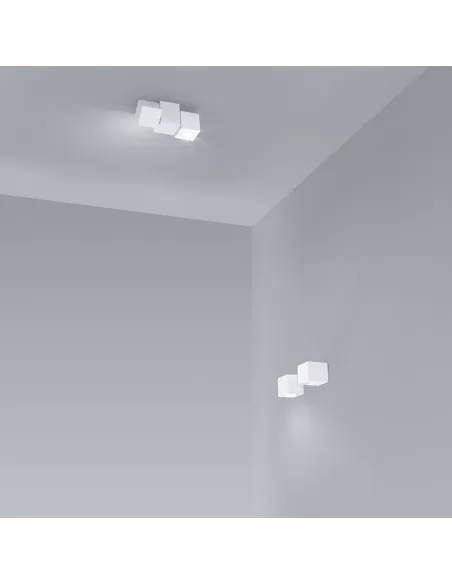 Icons rubic5b rubic 5 aplique/techo regulable led 5w 3000k 220v blanco